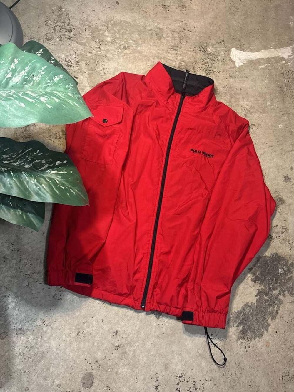 Polo Sport Ralph Lauren Windbreaker Jacket Size XL Red